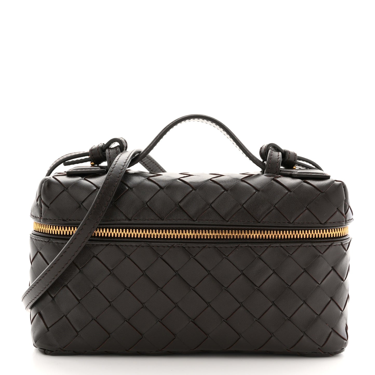 Calfskin Intrecciato Bang Bang Vanity Case Fondant