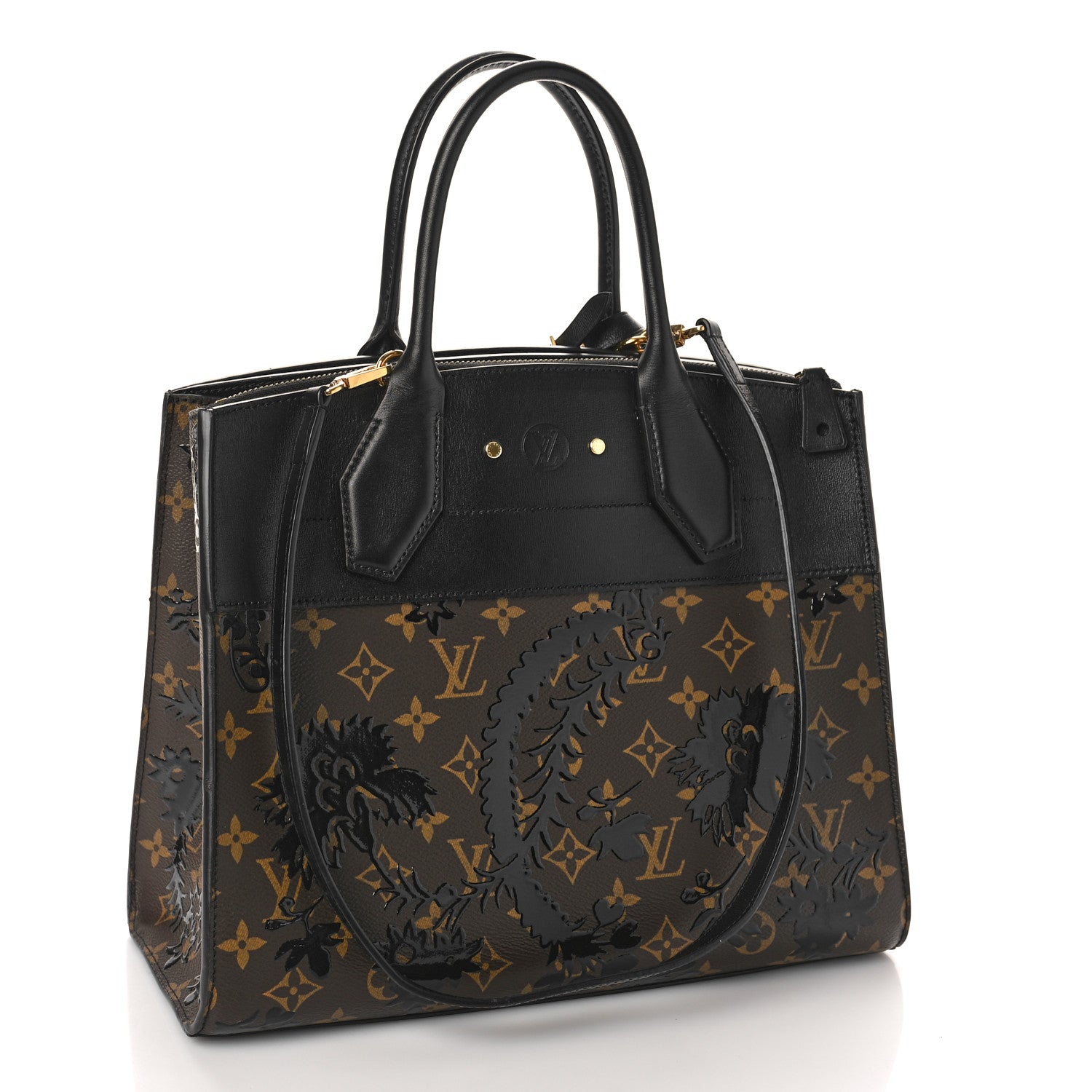 Louis Vuitton Calfskin Monogram Blossom City Steamer MM 3 of 9