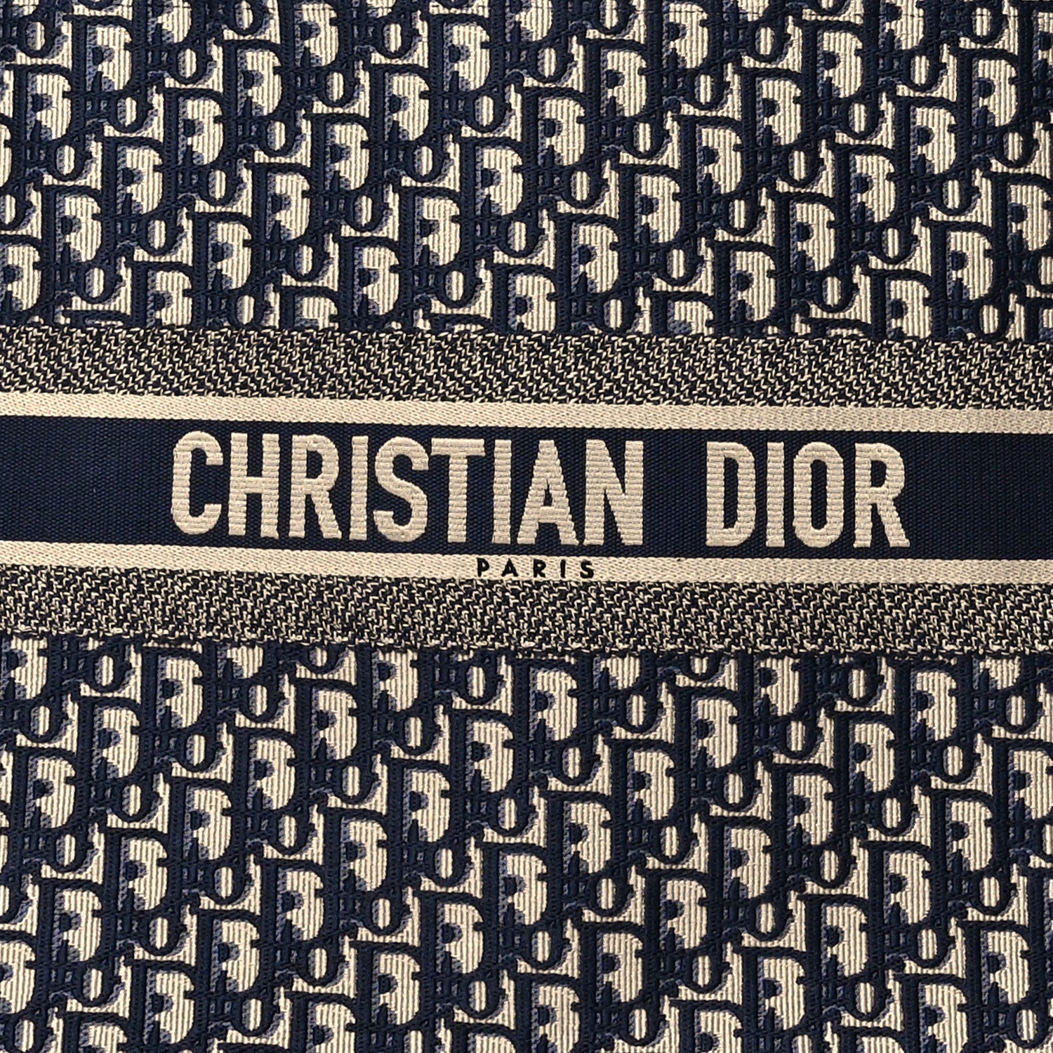 Christian Dior Oblique Large Book Tote Blue Multicolor 8 of 10