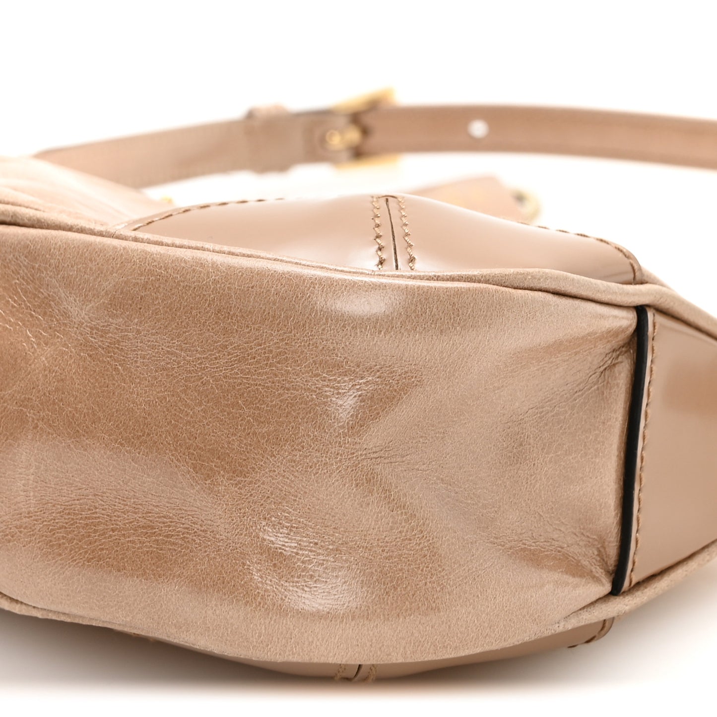 Soft Lux Calfskin Re-Edition 2002 Shoulder Bag Travertine