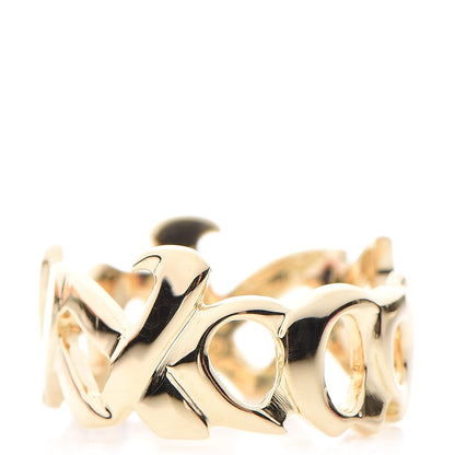 Tiffany 18K Yellow Gold Paloma's Graffiti Love and Kisses Ring 52 6 1 of 6