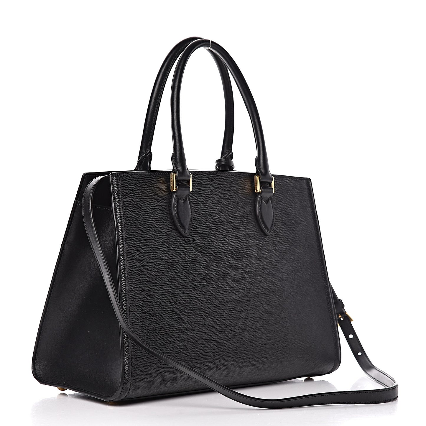 Saffiano Soft Calfskin Tote Black