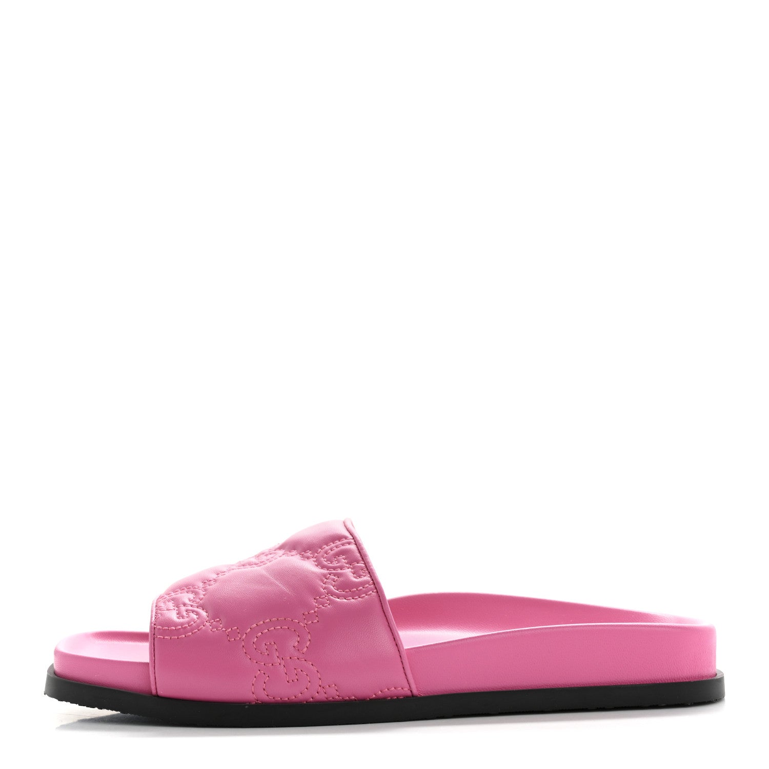 Gucci Nappa GG Matelasse Flat Slide Sandals 39 Bon Bon 1 of 10