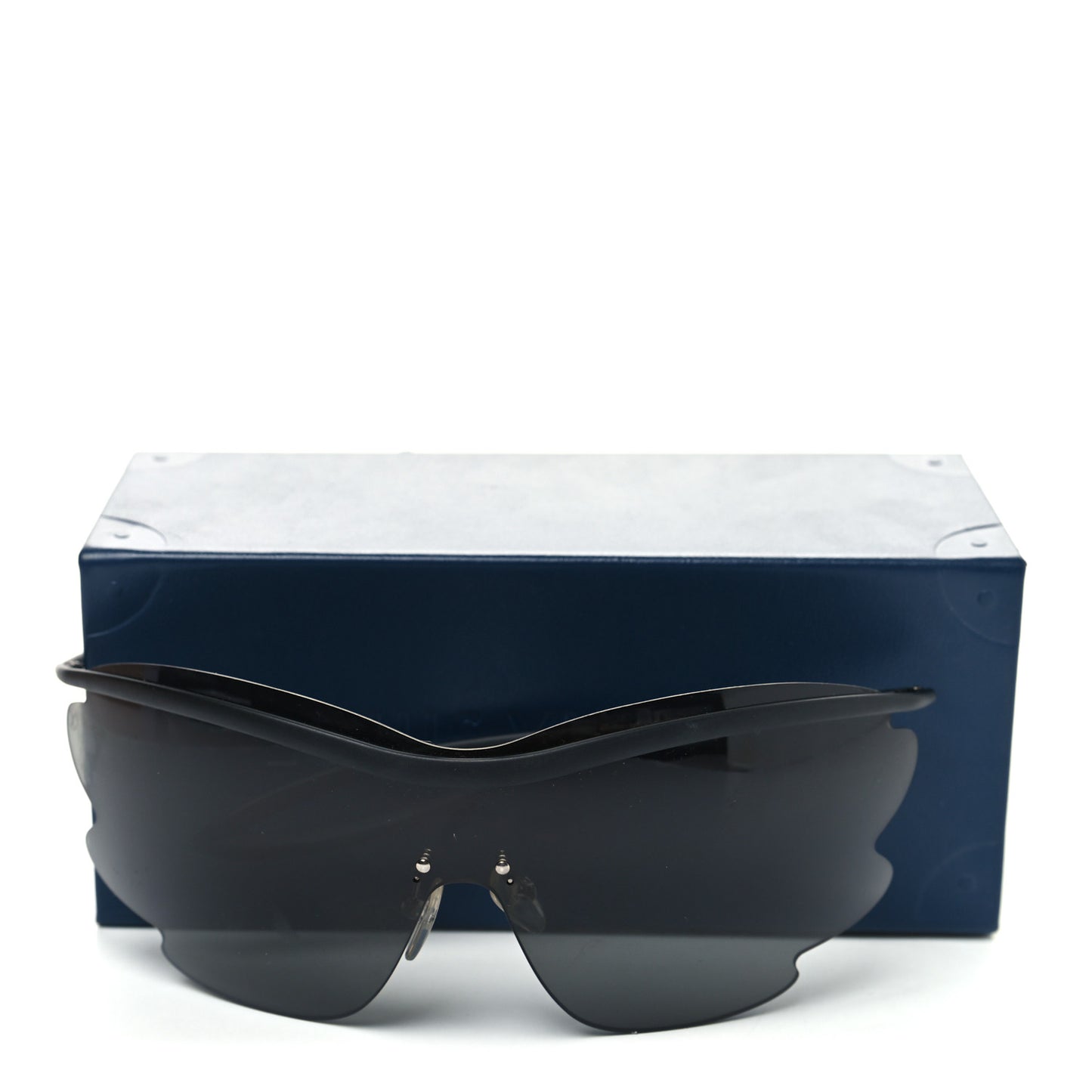 Metal Bohemian Vuittony Mask Sunglasses Z1227U Black