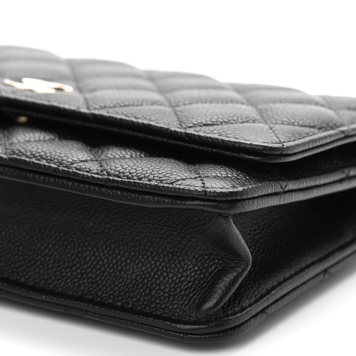 Chanel Caviar Quilted Tiny CC Wallet On Chain WOC Black 10 of 13