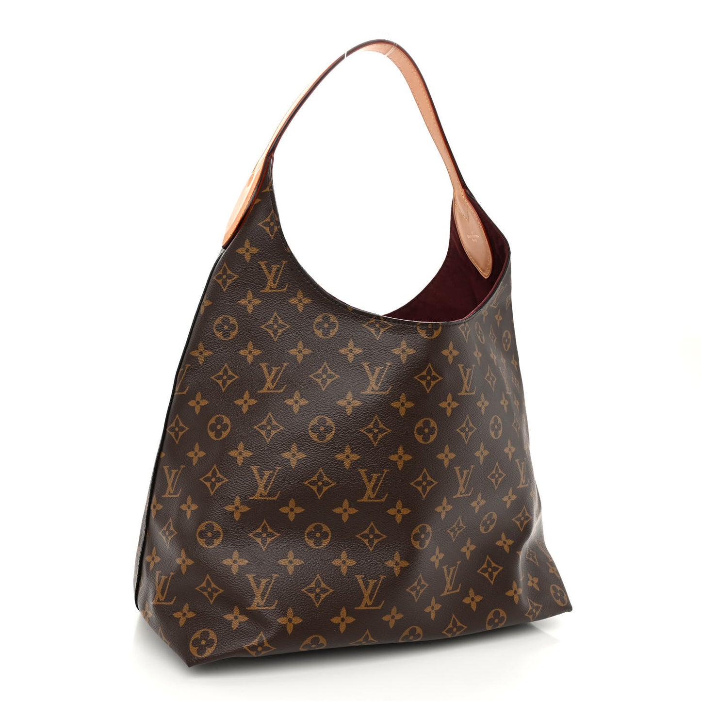 Monogram Flower Hobo Beige