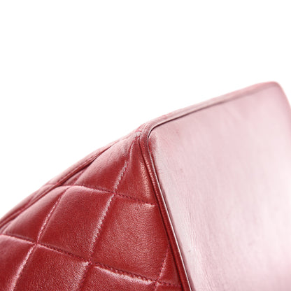Chanel Lambskin Quilted Medallion Tote Red 13 of 20