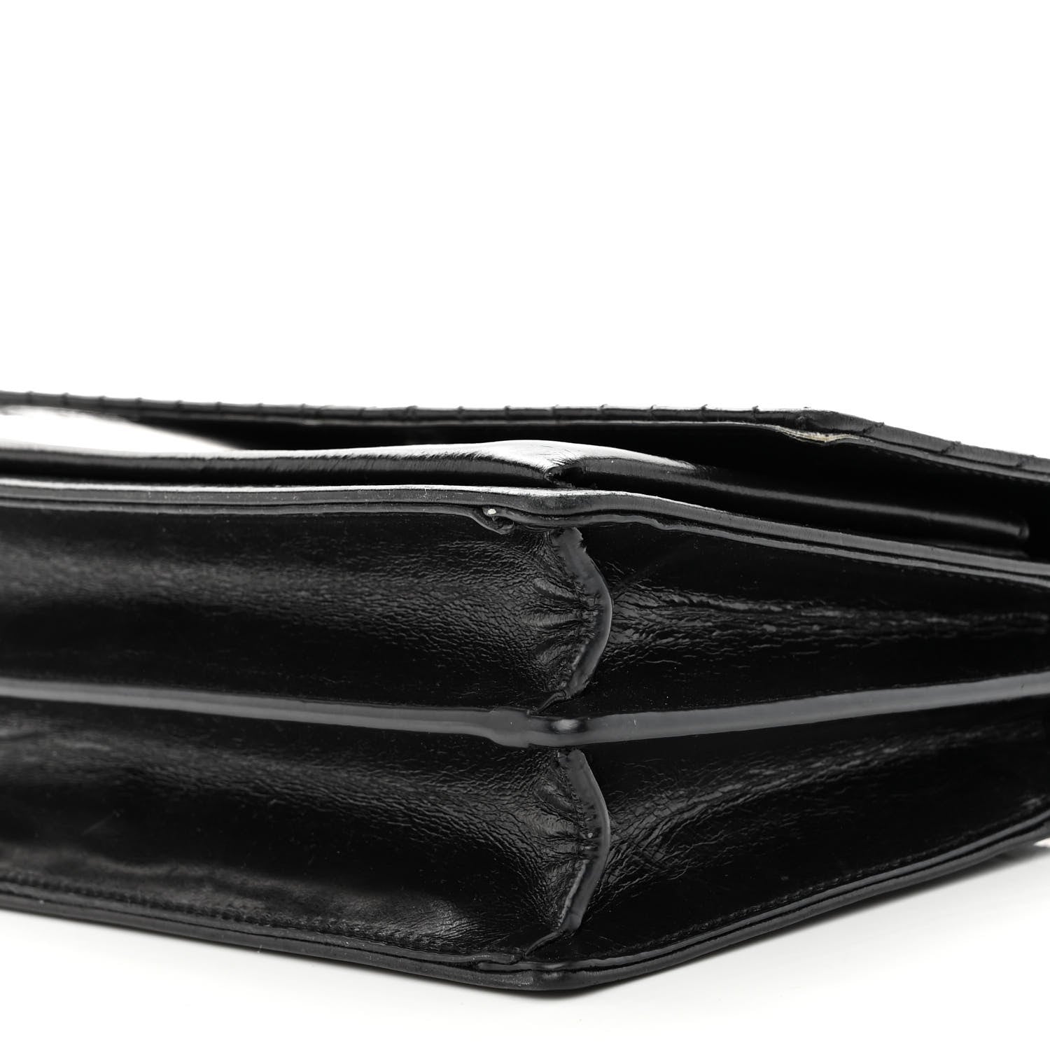Saint Laurent Lambskin Mixed Quilted Medium Monogram Sunset Black 9 of 10
