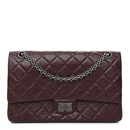 Chanel Aged Calfskin Quilted 2.55 Reissue 226 Flap Dark Burgundy 1 of 12