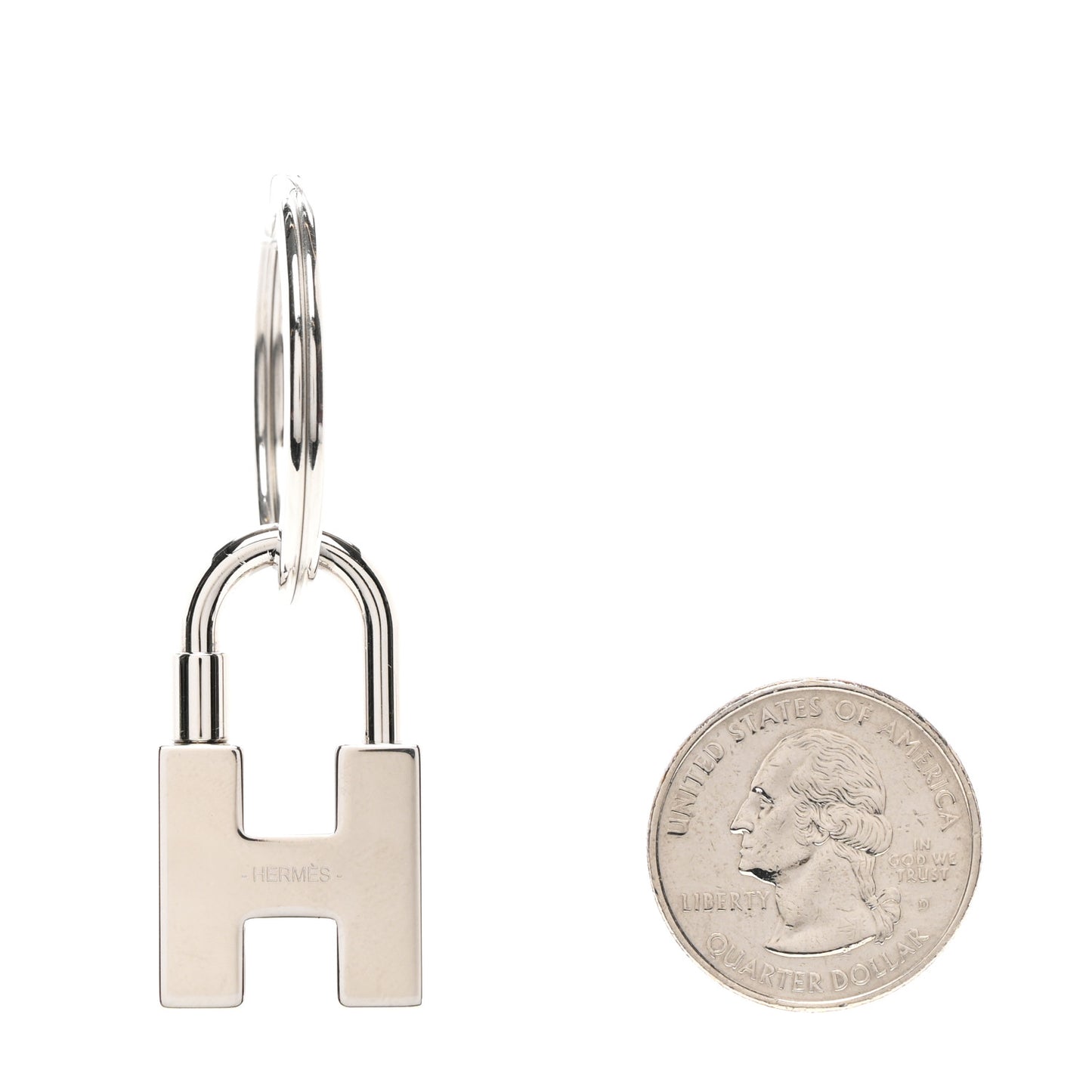 Lacquered Palladium Cadenas Quizz Key Ring Multicolor