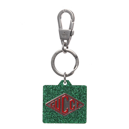 Gucci Resin Glitter Game Logo Keychain Green 1 of 3