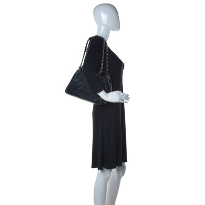 Chanel Caviar Diagonal Ligne Flap Black 2 of 12