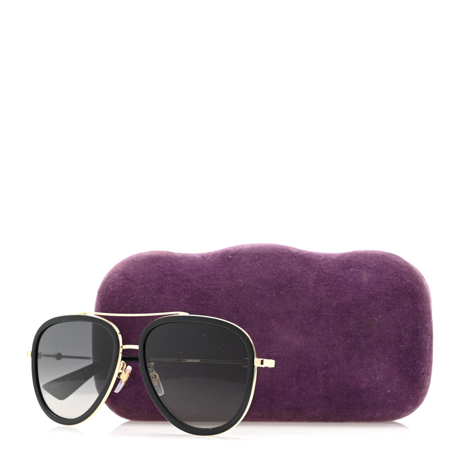 Gucci Metal Aviator Sunglasses GG0062S Black 8 of 8