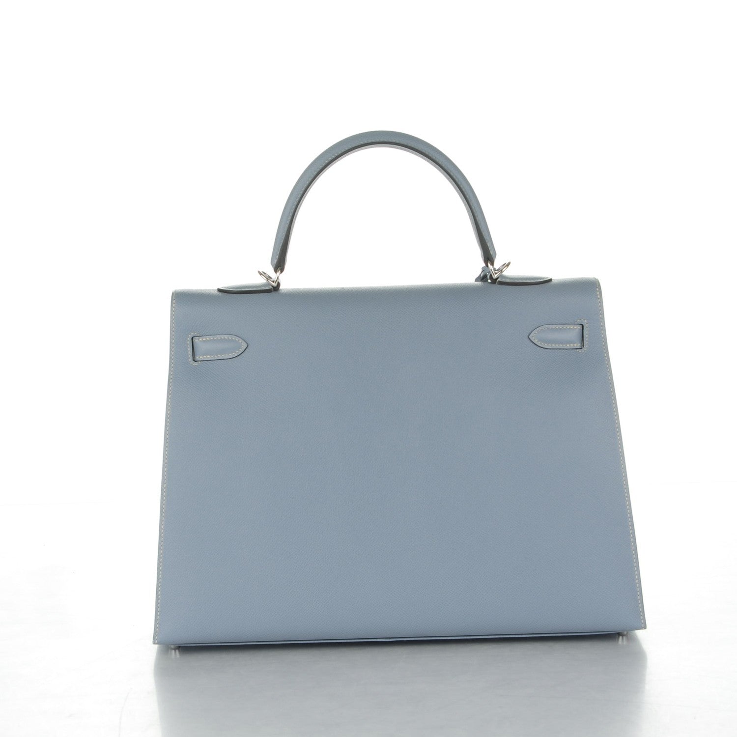 Hermes Epsom Kelly Sellier 35 Bleu Lin 4 of 26