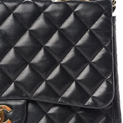 Chanel Lambskin Quilted Jumbo Single Flap Black 9 of 24