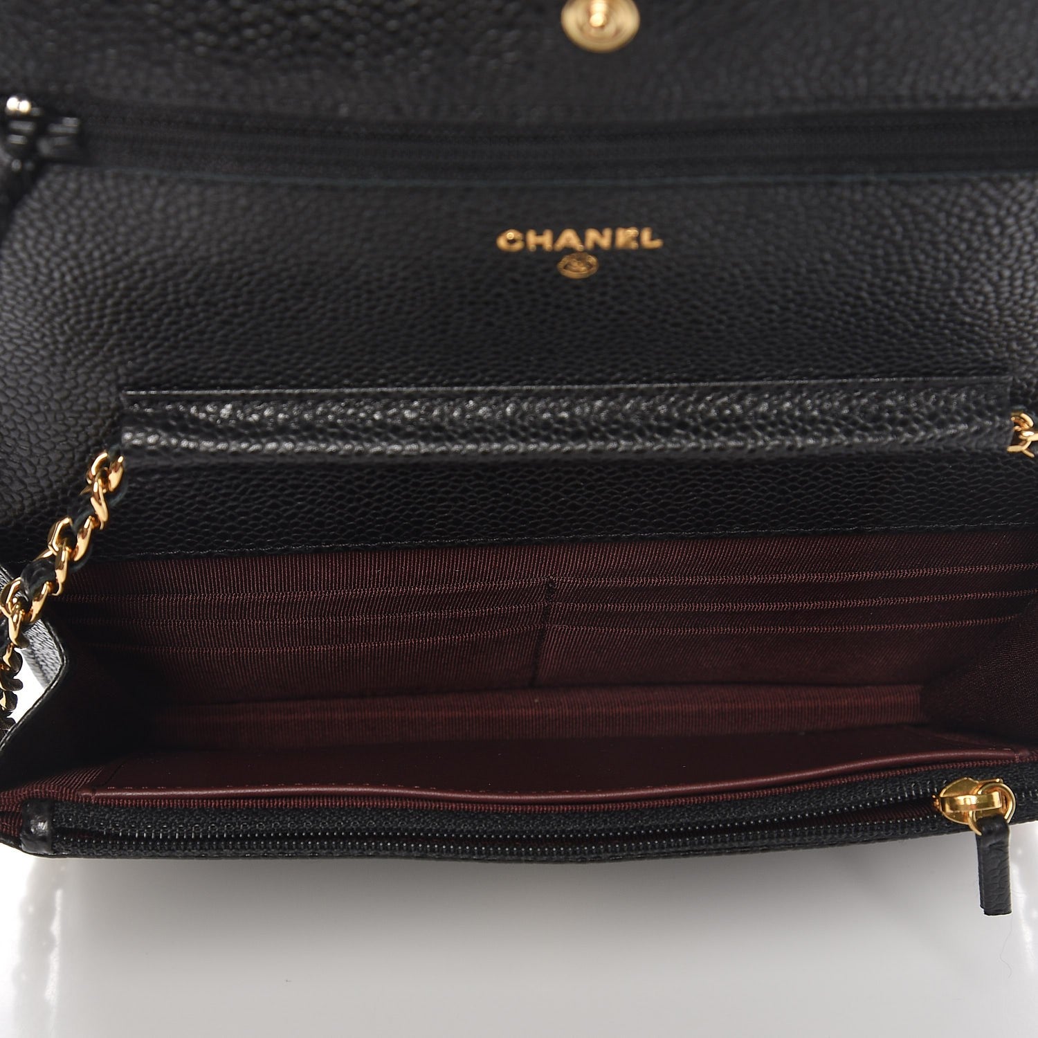 Chanel Caviar Quilted Wallet On Chain WOC Black 5 of 9