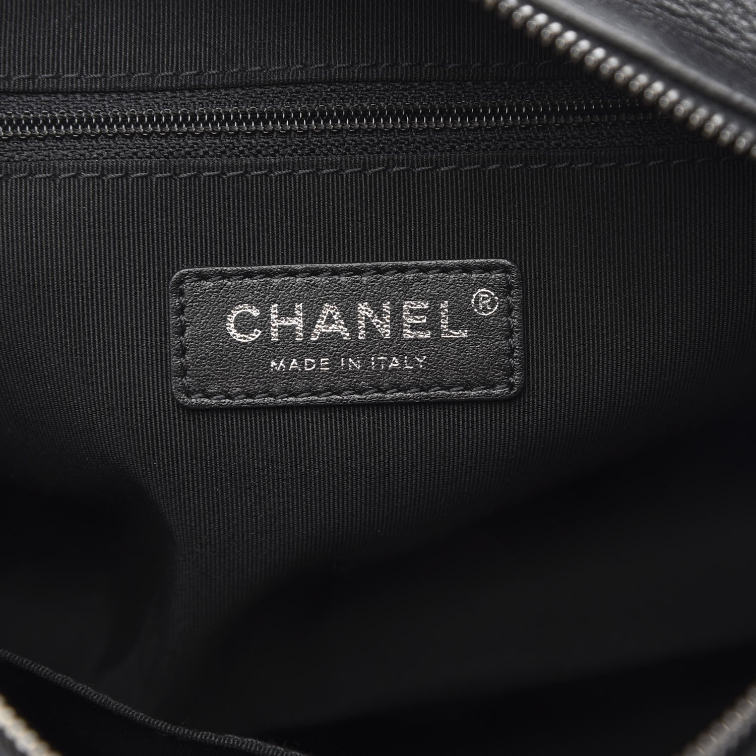 Chanel Calfskin Chain 20s Signature Hobo Black 6 of 12
