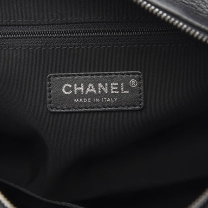 Chanel Calfskin Chain 20s Signature Hobo Black 6 of 12
