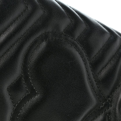 Gucci Calfskin Matelasse Mini GG Marmont 2.0 Bucket Bag Black 10 of 10