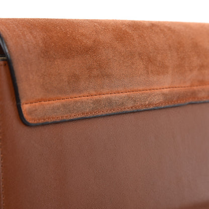 Chloe Suede Calfskin Small Faye Shoulder Bag Tobacco 9 of 9