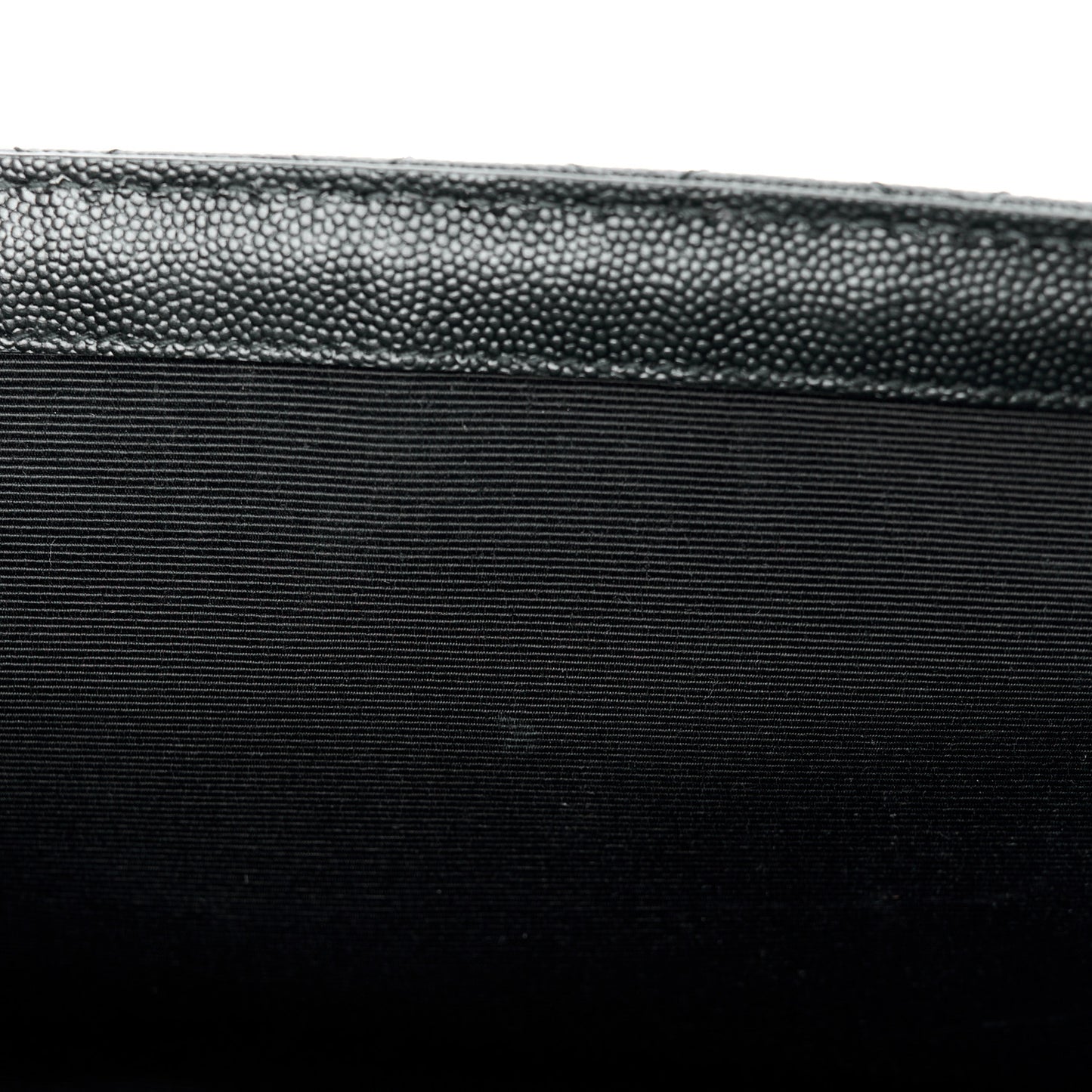 Grain De Poudre Textured Mixed Matelasse Triquilt Medium Monogram Monochrome Satchel Black