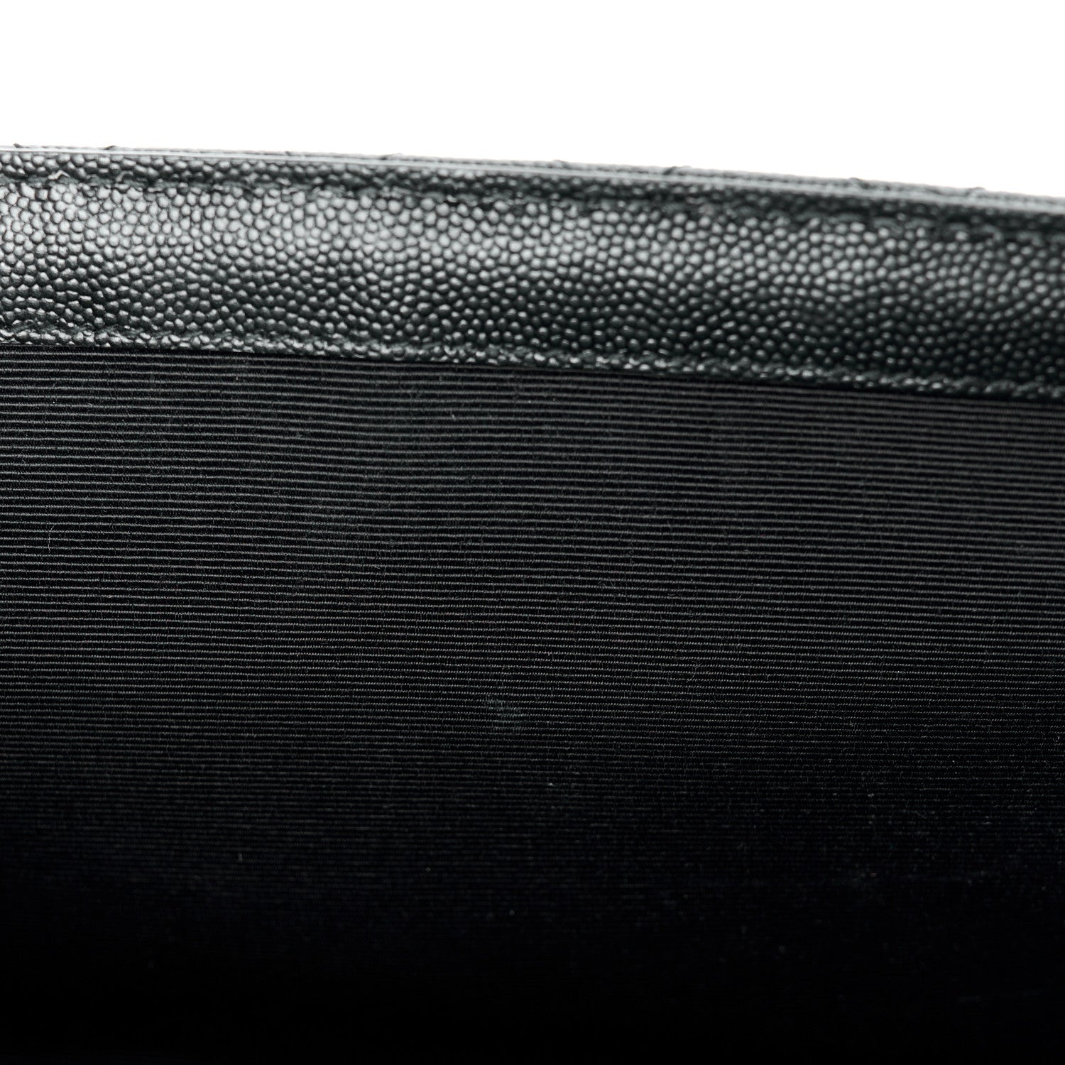 Saint Laurent Grain De Poudre Textured Mixed Matelasse Triquilt Medium Monogram Monochrome Satchel Black 13 of 15