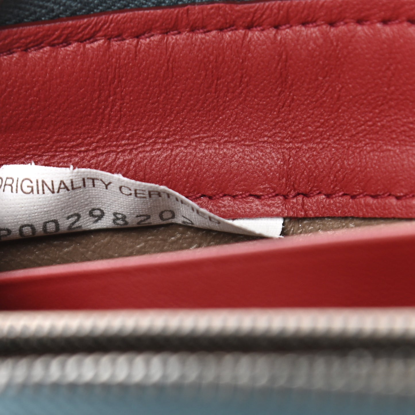 Nappa Intrecciato Zip Around Wallet Blue