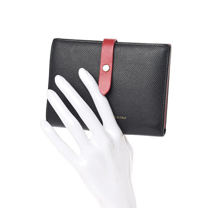 Celine Grained Calfskin Medium Multifunction Strap Wallet Black 2 of 12