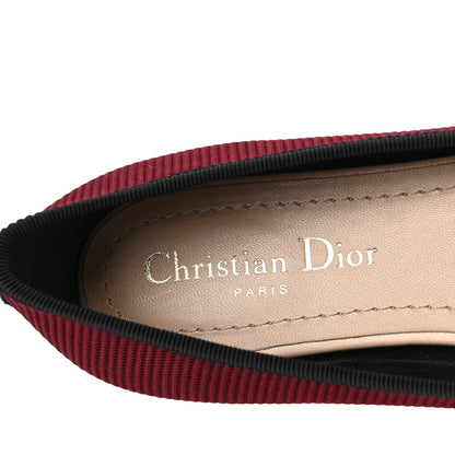 Christian Dior Technical Canvas Ribbon Miss J'Adior Ballet Flat 36.5 Red Black 7 of 9