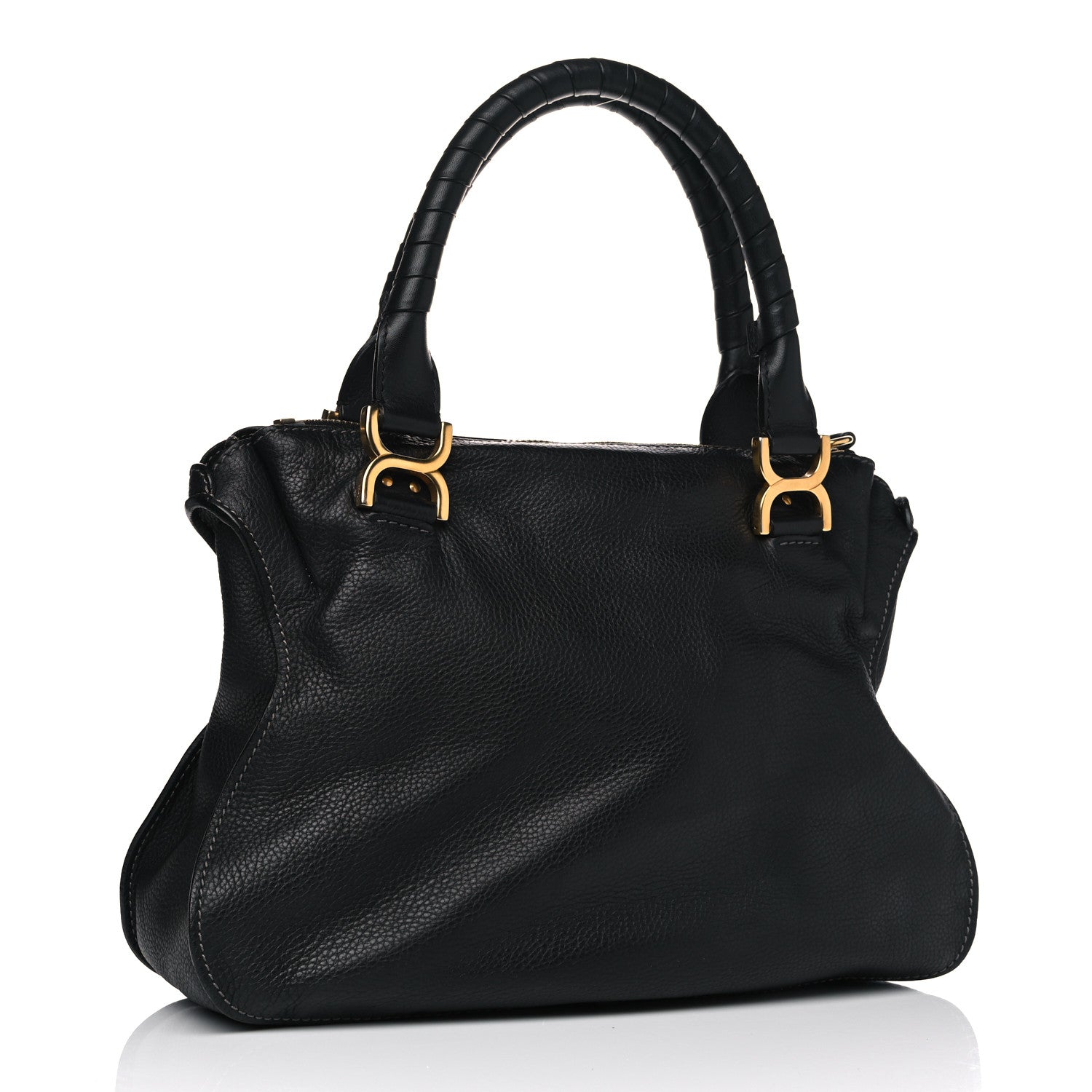 Chloe Calfskin Medium Marcie Satchel Black 2 of 11