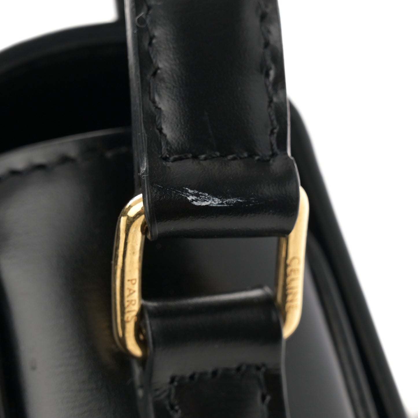 Shiny Calfskin Teen Triomphe Black