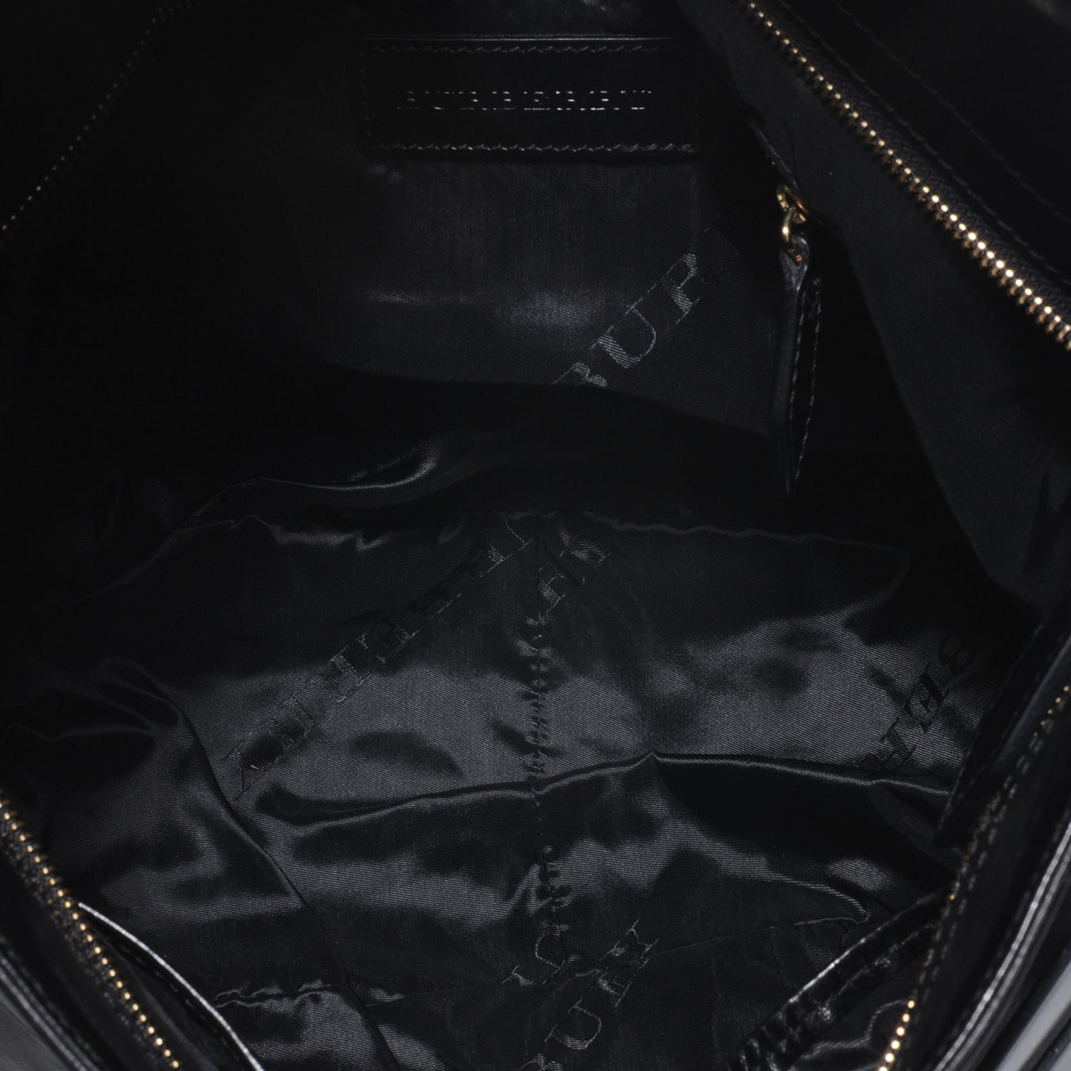Burberry Lambskin Bridle Calfskin Small Dutton Hobo Black 5 of 9