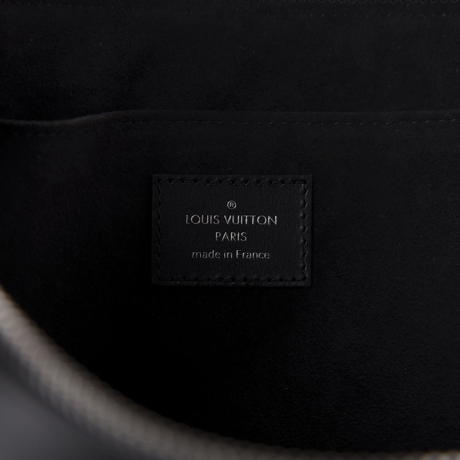 Louis Vuitton Calfskin Souple Pochette Jour PM Black 6 of 7