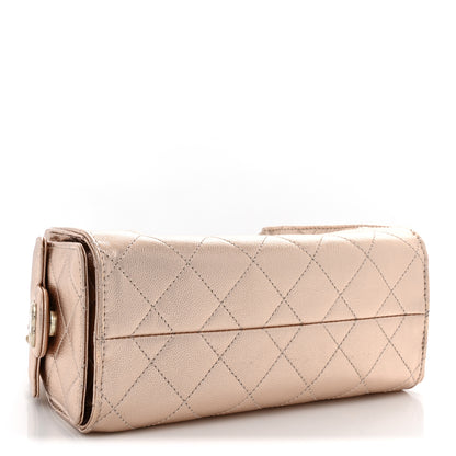 Chanel Metallic Caviar Quilted Mini Chanel 25 Handbag Copper 4 of 12