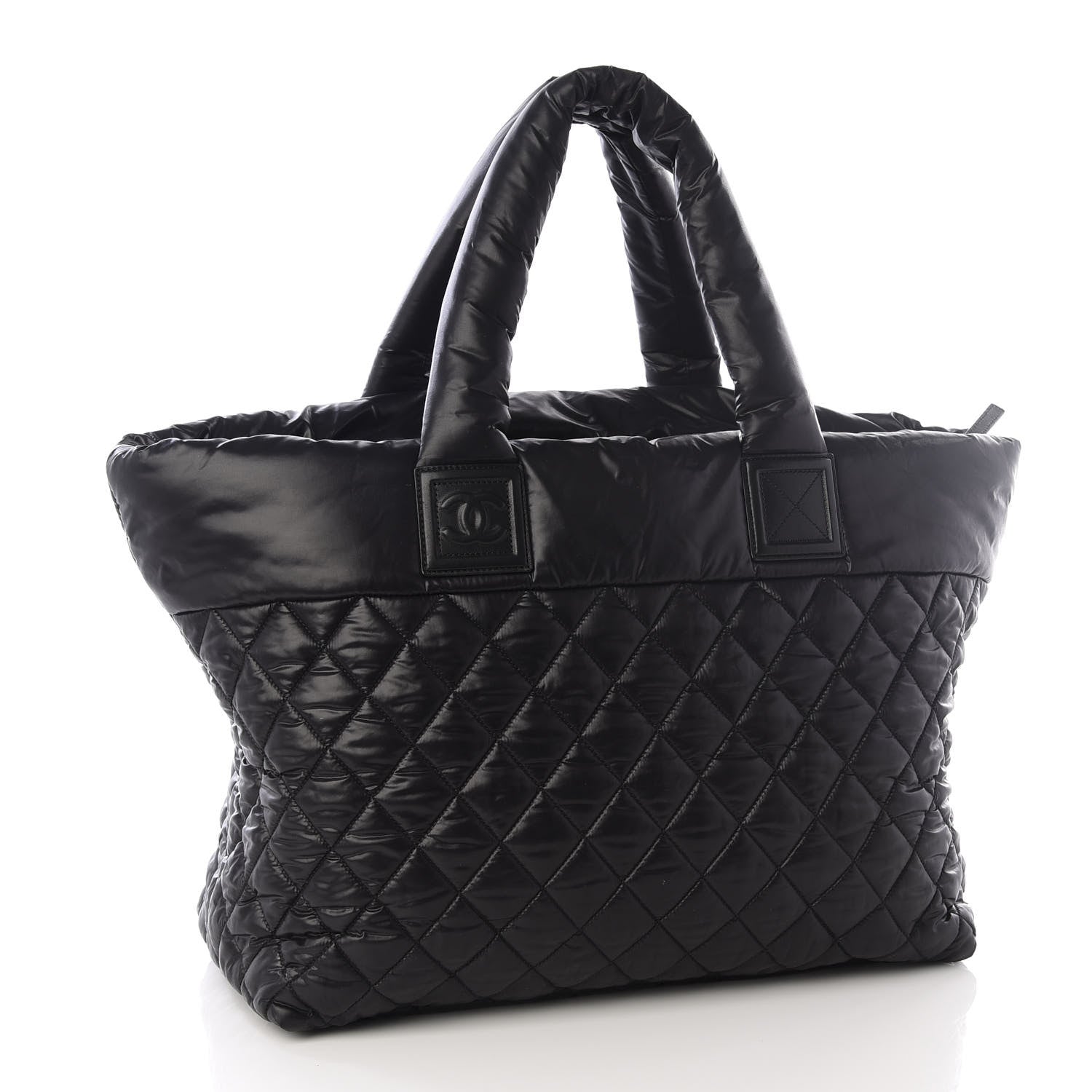 Chanel Nylon Quilted Large Coco Cocoon Tote Black 2 of 9