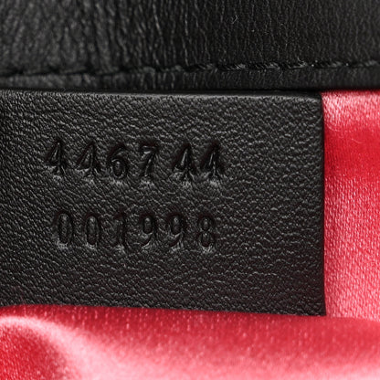 Gucci Velvet Matelasse Mini GG Marmont Shoulder Bag Black 7 of 10