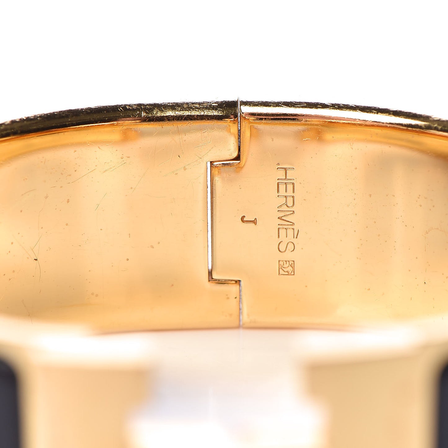 Enamel Wide Clic Clac H Bracelet PM Black