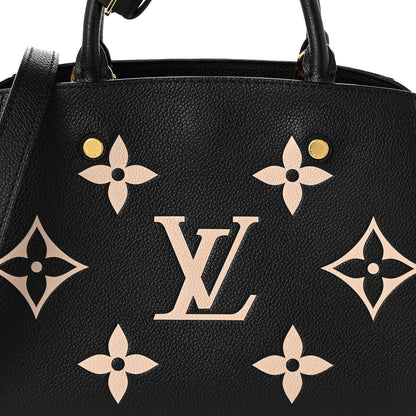 Louis Vuitton Empreinte Monogram Giant Montaigne BB Black Beige 7 of 10