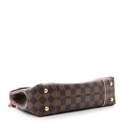 Louis Vuitton LOUIS VUITTON Damier Ebene Caissa Clutch Rose Ballerine 4 of 10