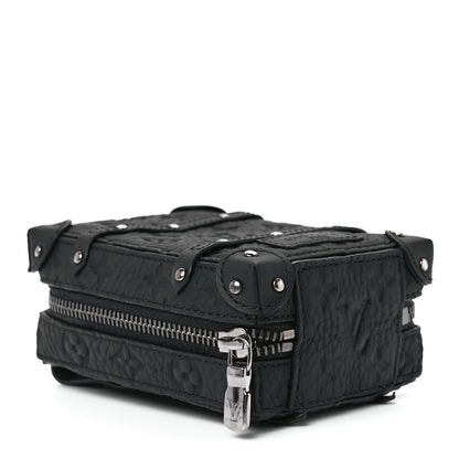 Louis Vuitton Monogram Taurillon Soft Trunk Backpack Pouch Bag Charm Key Ring Black 4 of 10