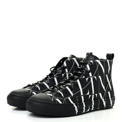 Valentino Garavani Fabric VLTN Mens Times Giggies High Top Sneakers 43 Black 3 of 6