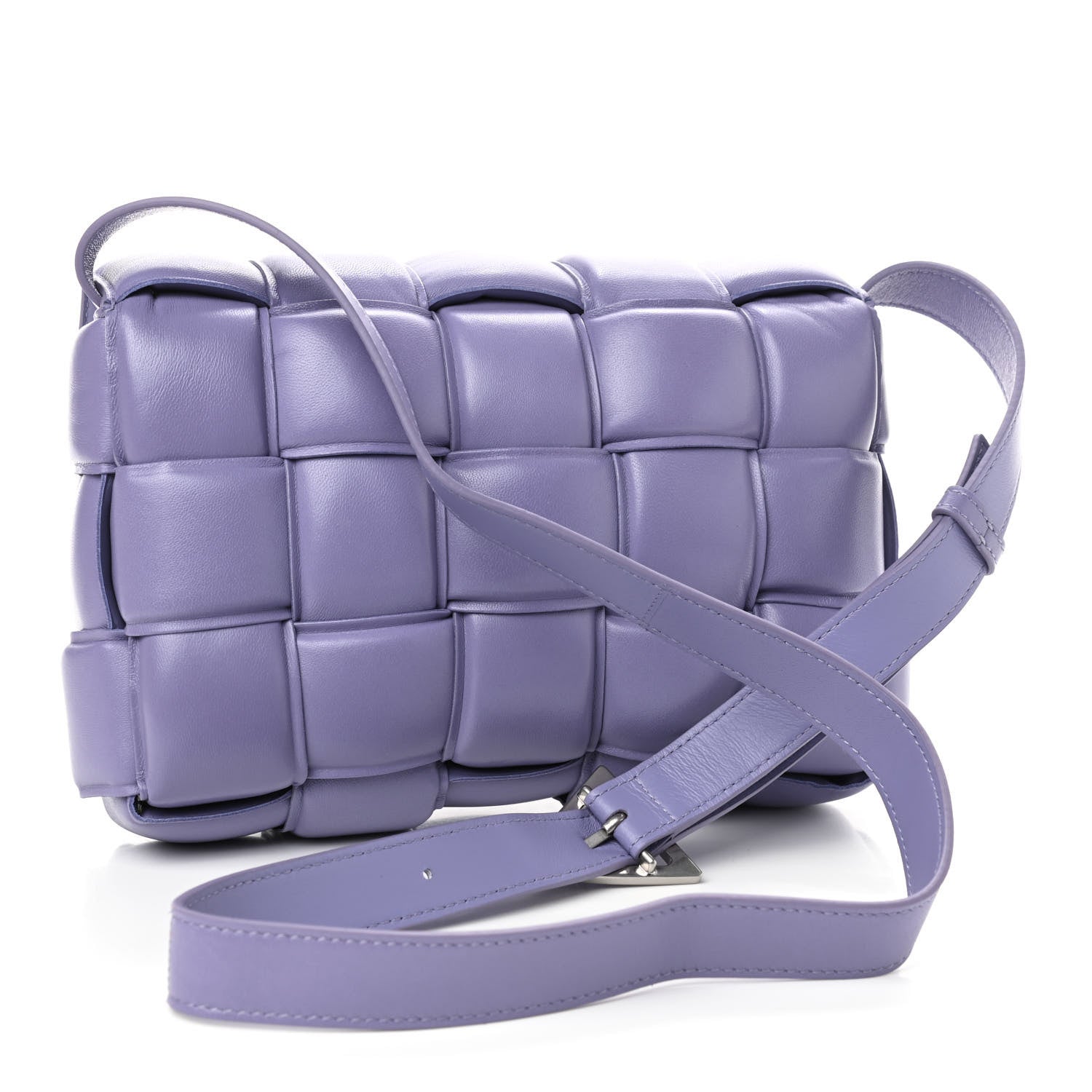 Bottega Veneta Nappa Maxi Intreccio Padded Cassette Crossbody Bag Lavender 3 of 9