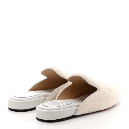 Christian Louboutin Navy Coolito Donna Slippers 35.5 White 4 of 10