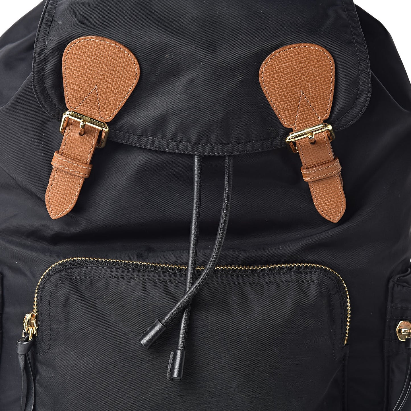 Nylon Large Rucksack Backpack Black