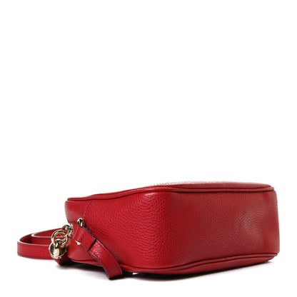 Gucci Pebbled Calfskin Small Soho Disco Bag Tabasco Red 4 of 16