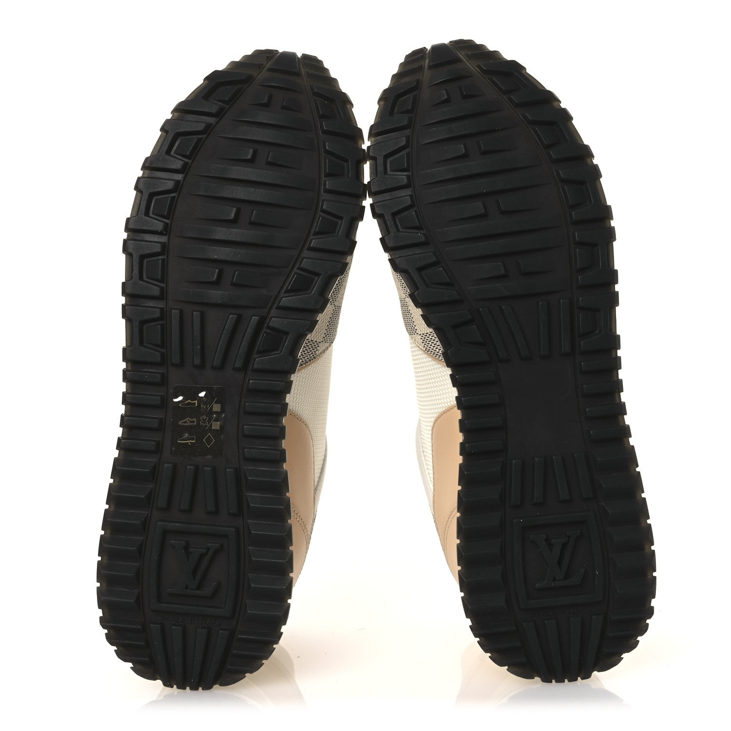 Louis Vuitton Calfskin Damier Azur Run Away Sneakers 37.5 White 7 of 11