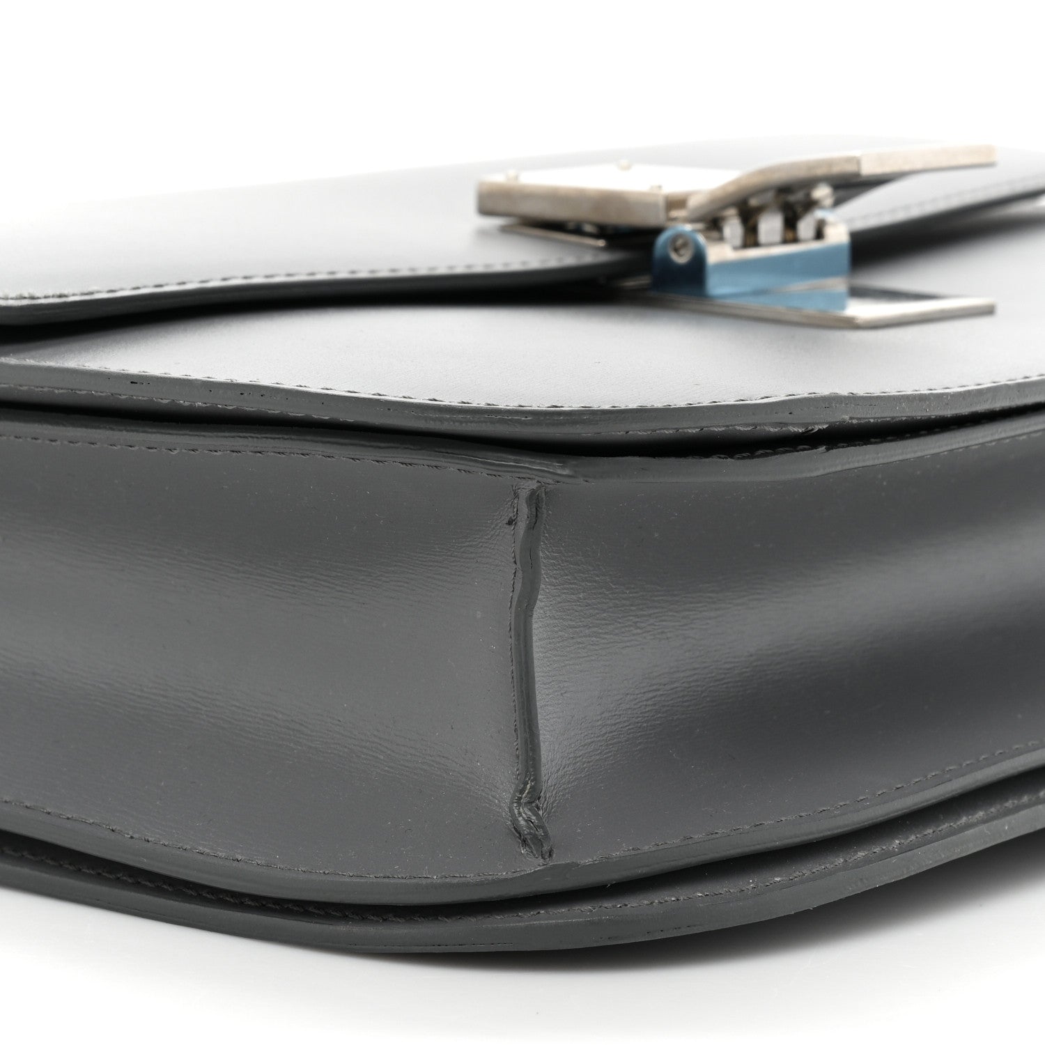 Celine Box Calfskin Medium Classic Box Flap Bag Zinc 10 of 14