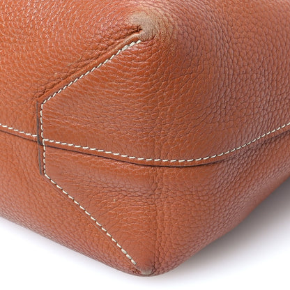 Hermes Taurillon Clemence Double Sens 36 Reversible Tote Gold Rose Jaipur 9 of 19