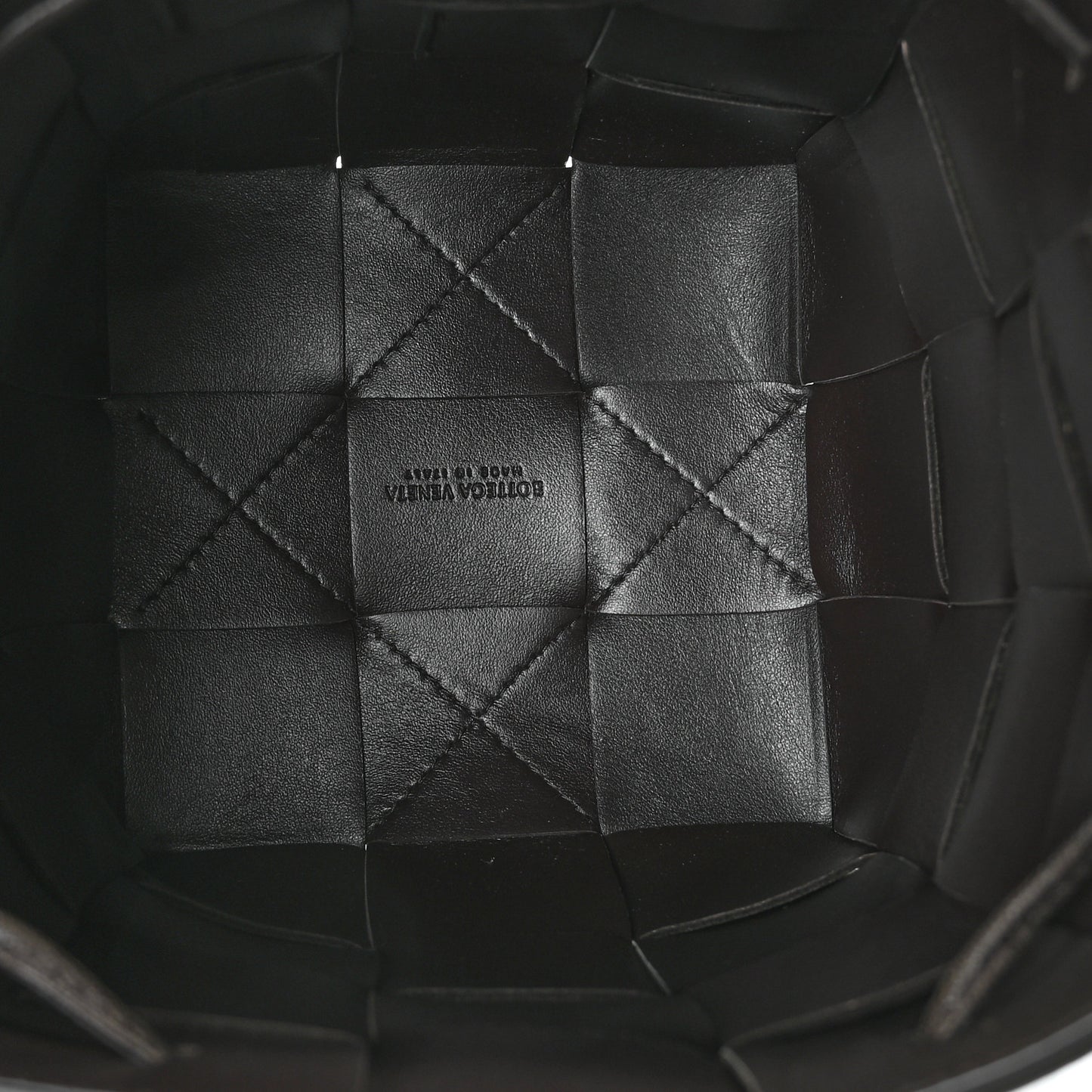 Nappa Maxi Intrecciato Cassette Bucket Bag Black
