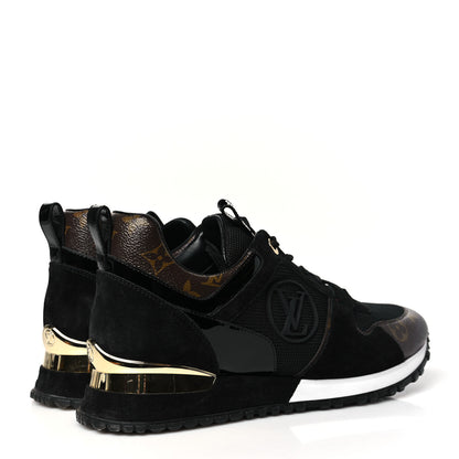 Louis Vuitton Suede Monogram Run Away Sneakers 39 Black 4 of 10